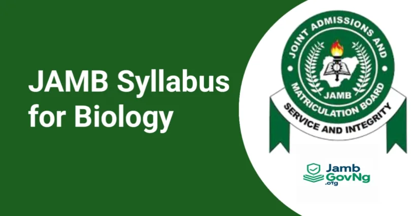 JAMB Syllabus for Biology