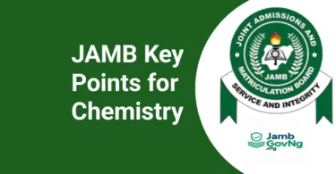 JAMB Key Points For Chemistry