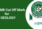 JAMB Cut Off Mark For Geology