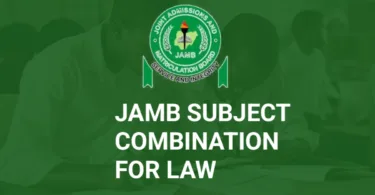 JAMB Subject Combination for Law