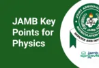 JAMB Key Points for Physics