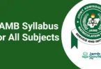 JAMB Syllabus for All Subjects