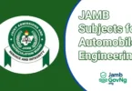 JAMB Subject Combination For Automobile Engineering
