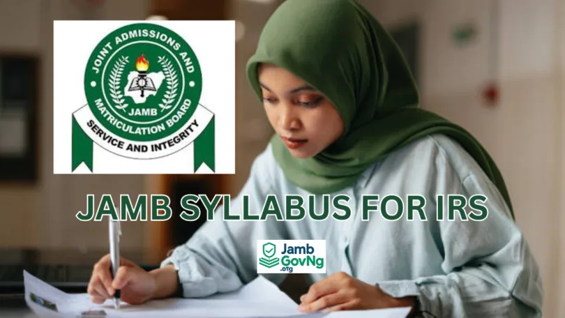 JAMB Syllabus for IRS