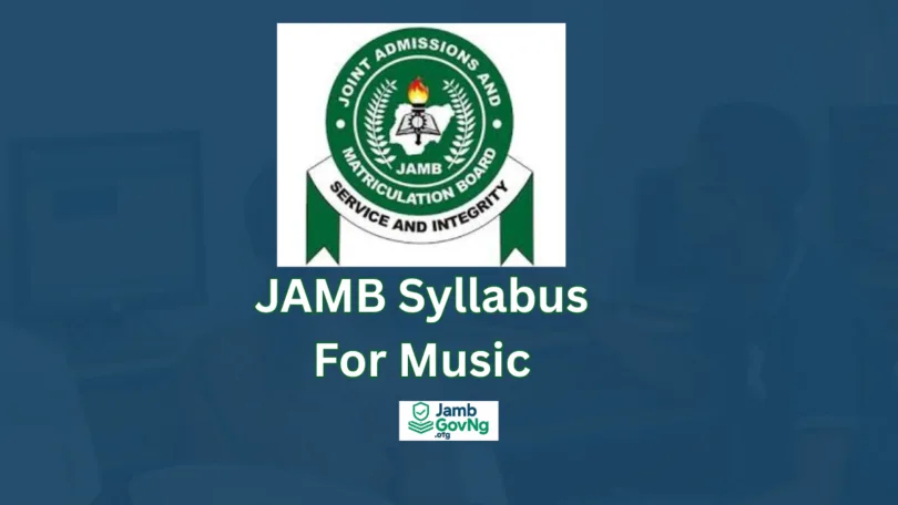 JAMB Syllabus for Music