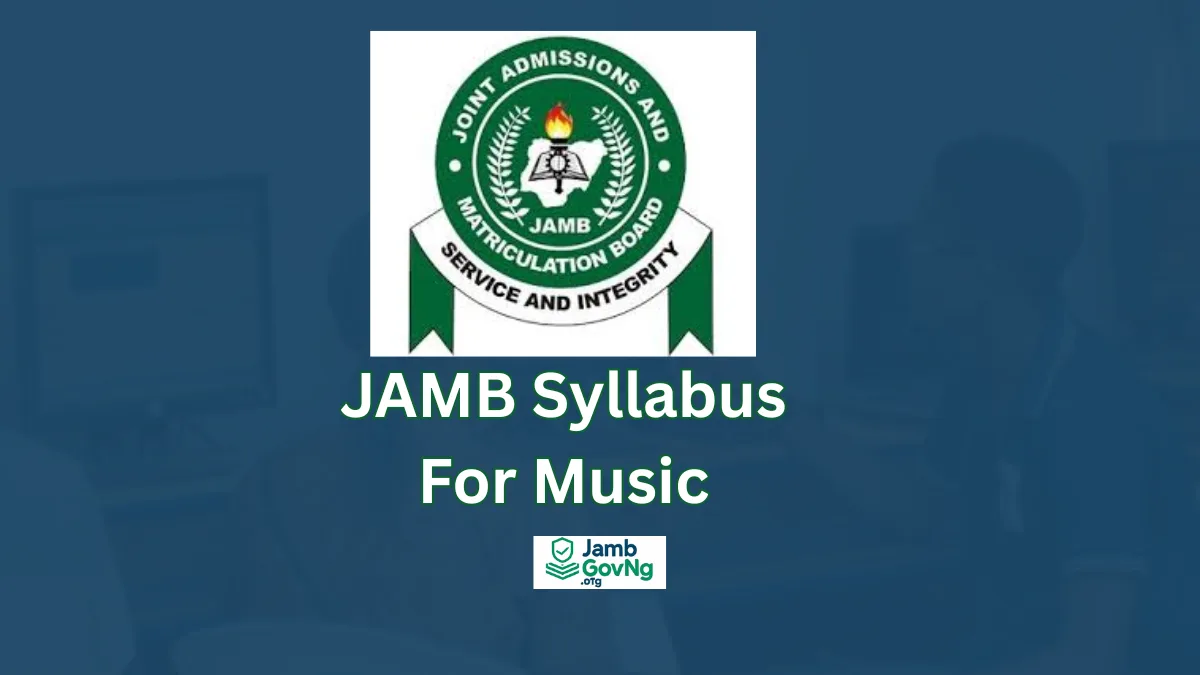 JAMB Syllabus for Music