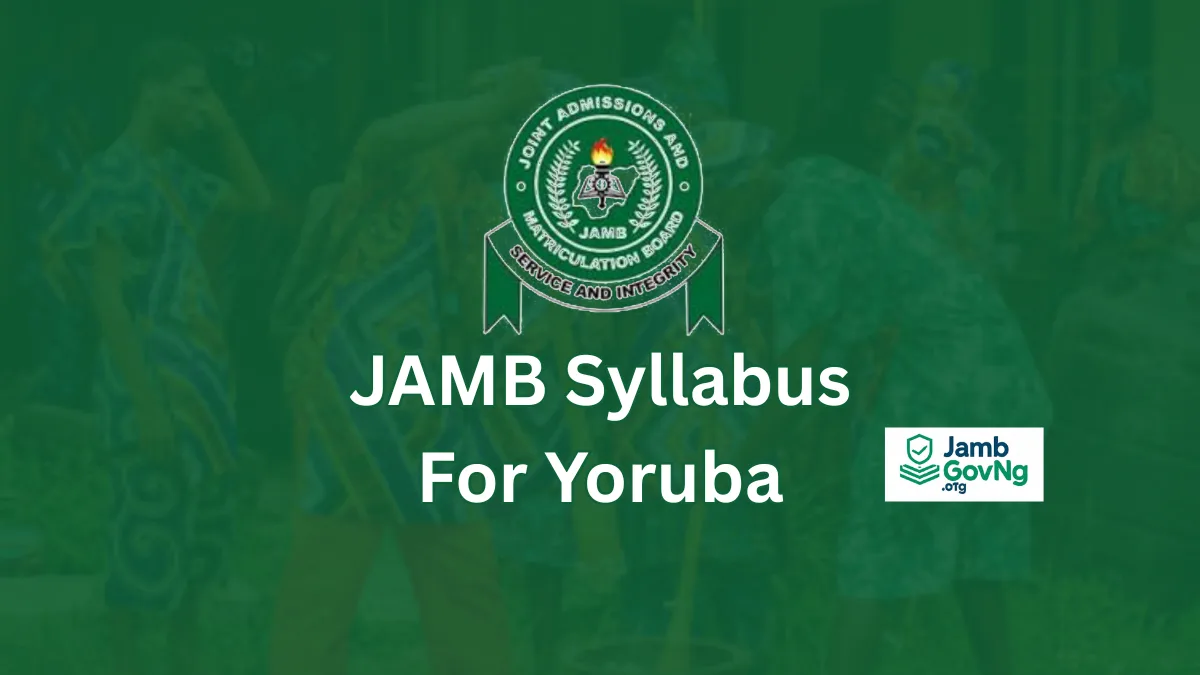 JAMB Syllabus for Yoruba