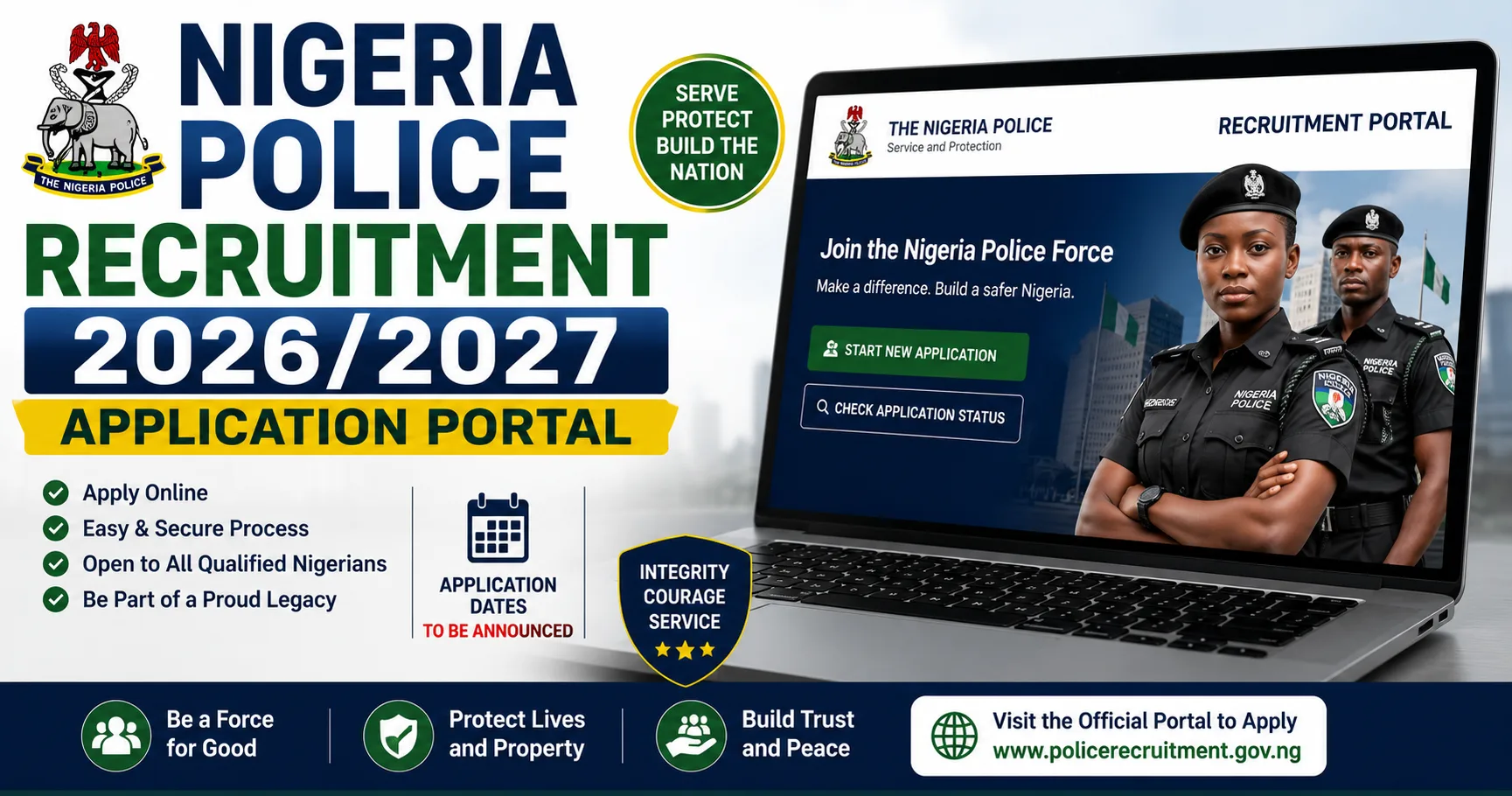 Nigeria Police Recruitment 2026/2027 Application Portal